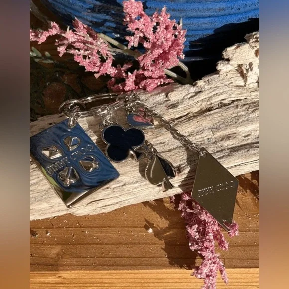 JIMMY CHOO Deck of Cards Bag Charm 6” - Picture 2 of 15